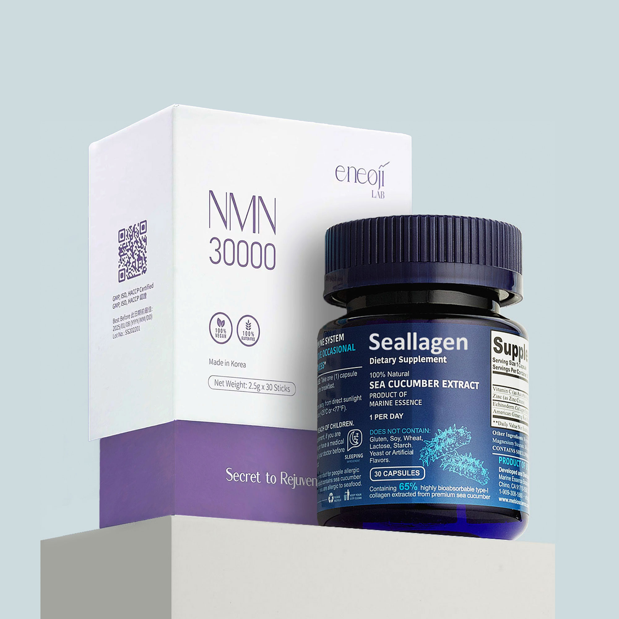 sea cucumber collagen and nmn bundle